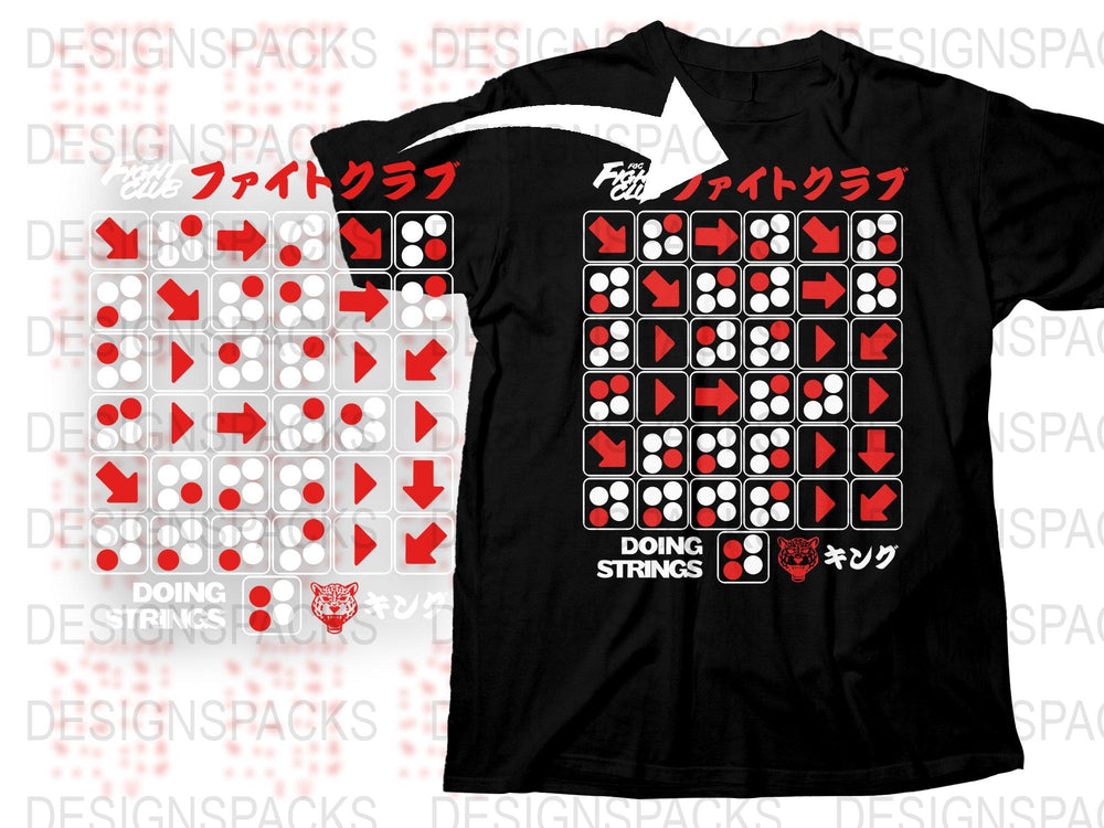 Stylish Black T-Shirt with Red and White Graphic Design, Unisex Casual Tee, Trendy Streetwear Shirt with Japanese Text and Symbols.
