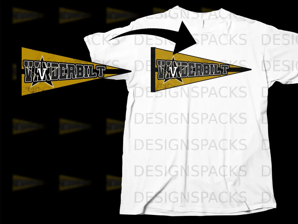 Vanderbilt Star Tee with Classic University Logo