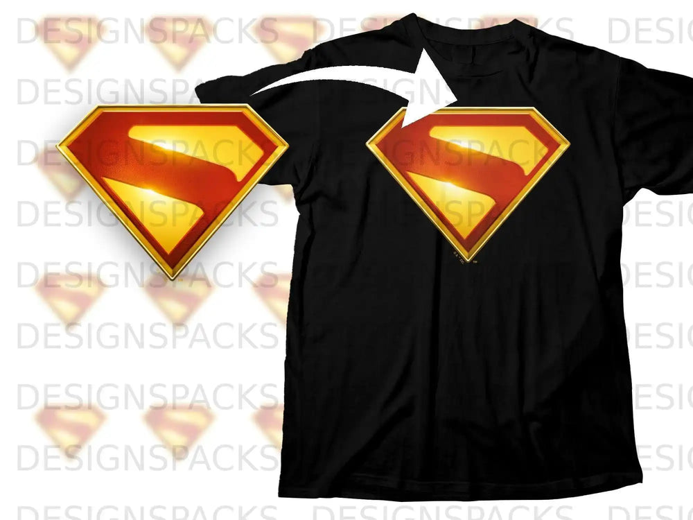 Superhero Emblem Design Printed Shirt for Fans
