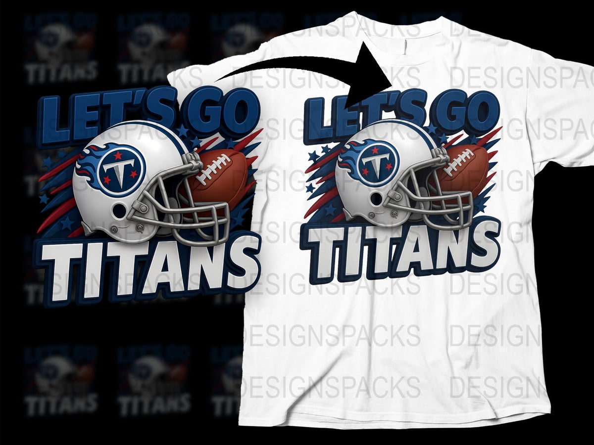 Tennessee Titans T-Shirt, NFL Team Football Graphic Tee, Sports Fan Apparel, Unisex White Shirt
