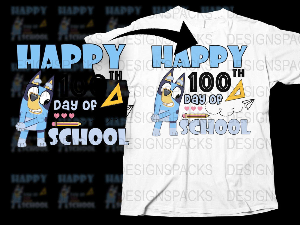 Kids Happy 100th Day of School T-Shirt, Colorful Graphic Tee, Cute School Celebration Shirt, Fun Student Gift Idea, Unisex Youth Sizes