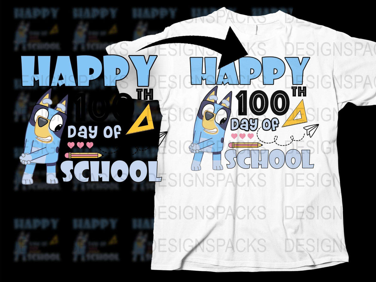 Kids Happy 100th Day of School T-Shirt, Colorful Graphic Tee, Cute School Celebration Shirt, Fun Student Gift Idea, Unisex Youth Sizes