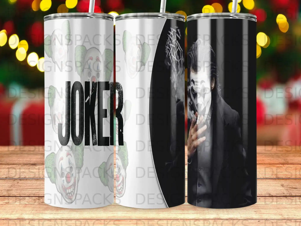 Tumbler featuring the Joker from Batman, with "JOKER" text.