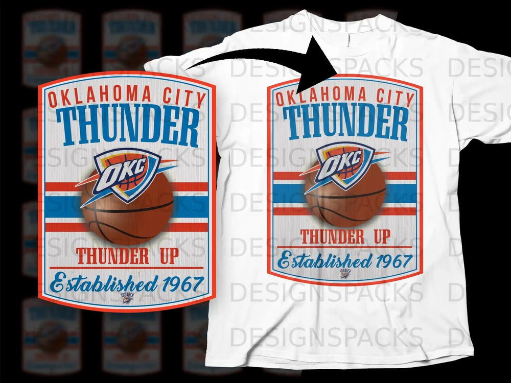 Oklahoma City Thunder Up Established 1967 product