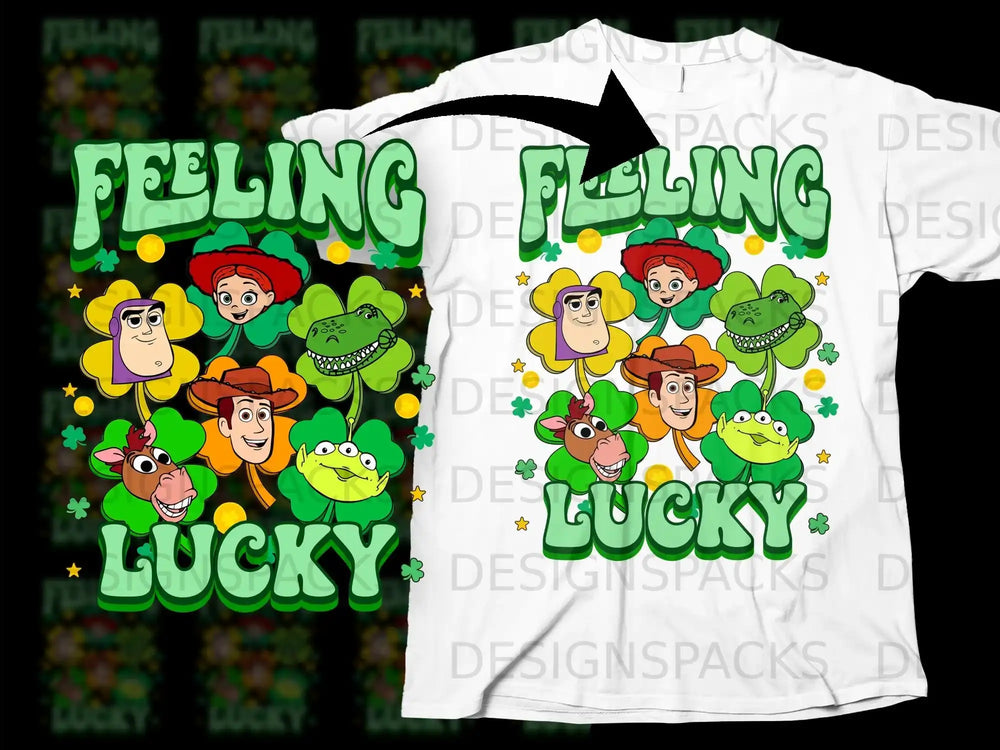 Feeling Lucky Toy Story Characters Shamrocks product type