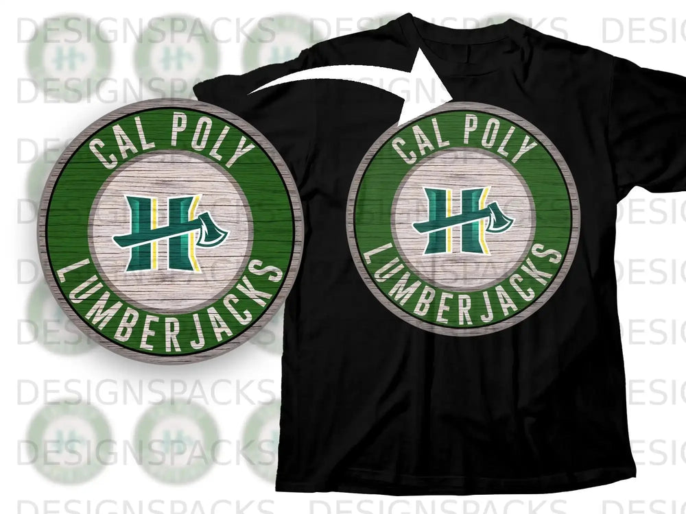 Cal Poly Lumberjacks Circular Logo Tee Shirt