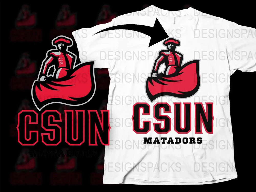 Cal State Northridge Matadors College Football Png Digital Download