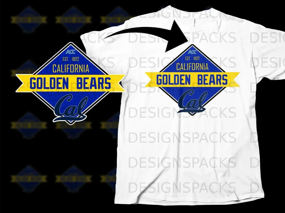 California Golden Bears Cal Blue and Yellow T-shirt
