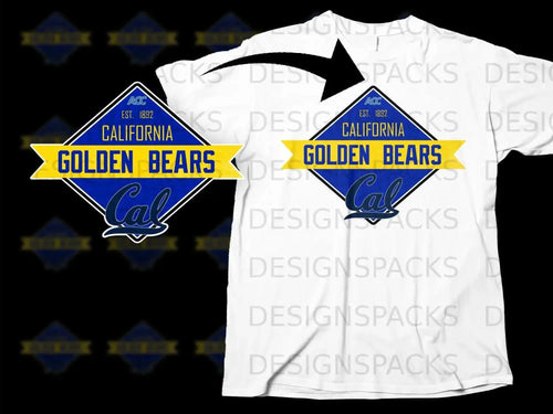 California Golden Bears Cal Blue and Yellow T-shirt