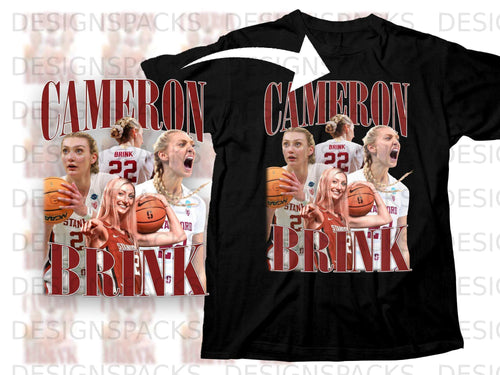 Cameron Brink Stanford basketball jersey with number 22.