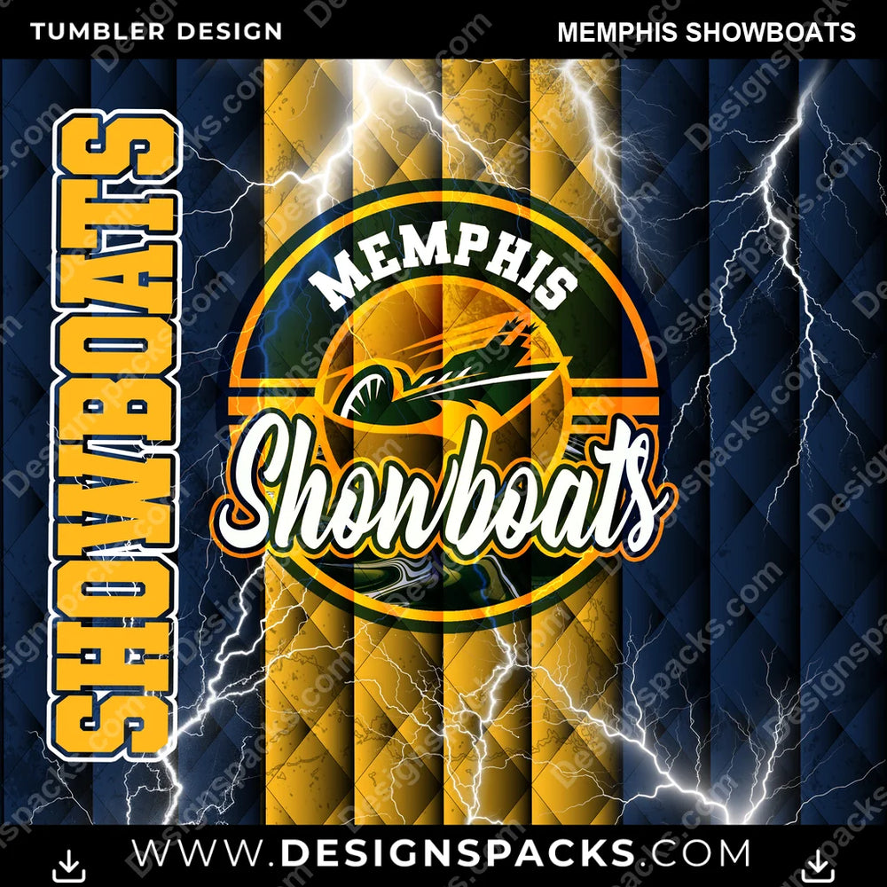 Canada Football Diamond Memphis Showboats CFL Canada Tumbler Digital Wrap Design Download