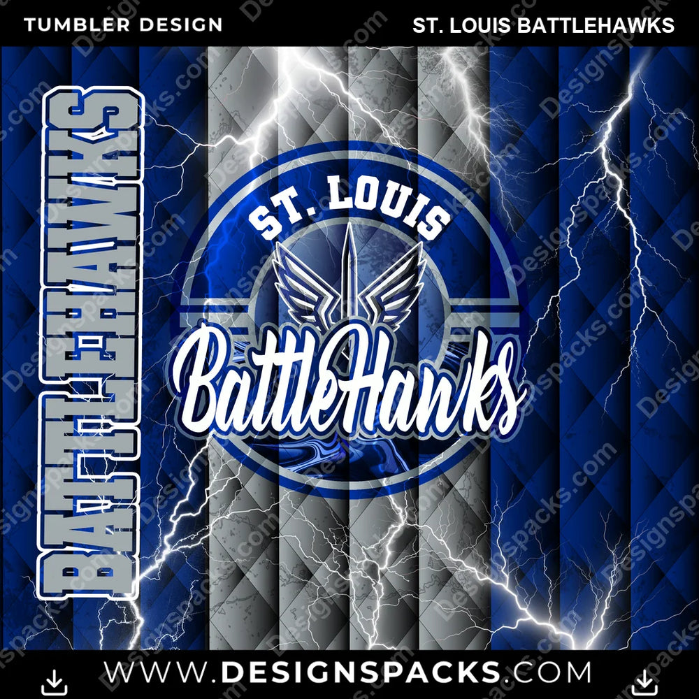 Canada Football Diamond St. Louis Battlehawks CFL Canada Tumbler Digital Wrap Design Download