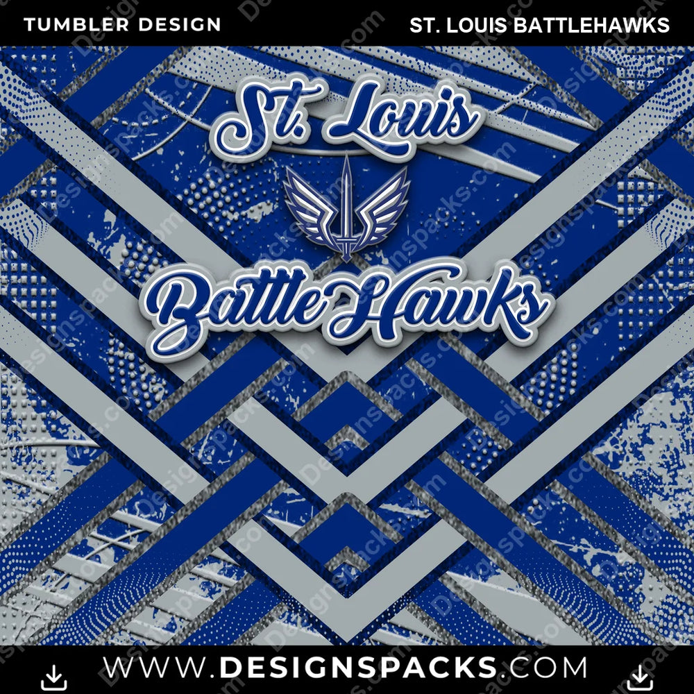 Canada Football Glitter Stripe St. Louis Battlehawks CFL Canada Tumbler Digital Wrap Design Download