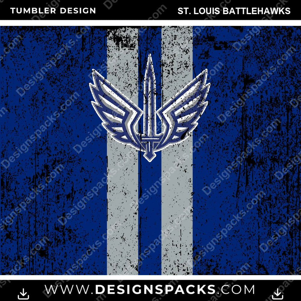 Canada Football Grunge St. Louis Battlehawks CFL Canada Tumbler Digital Wrap Design Download