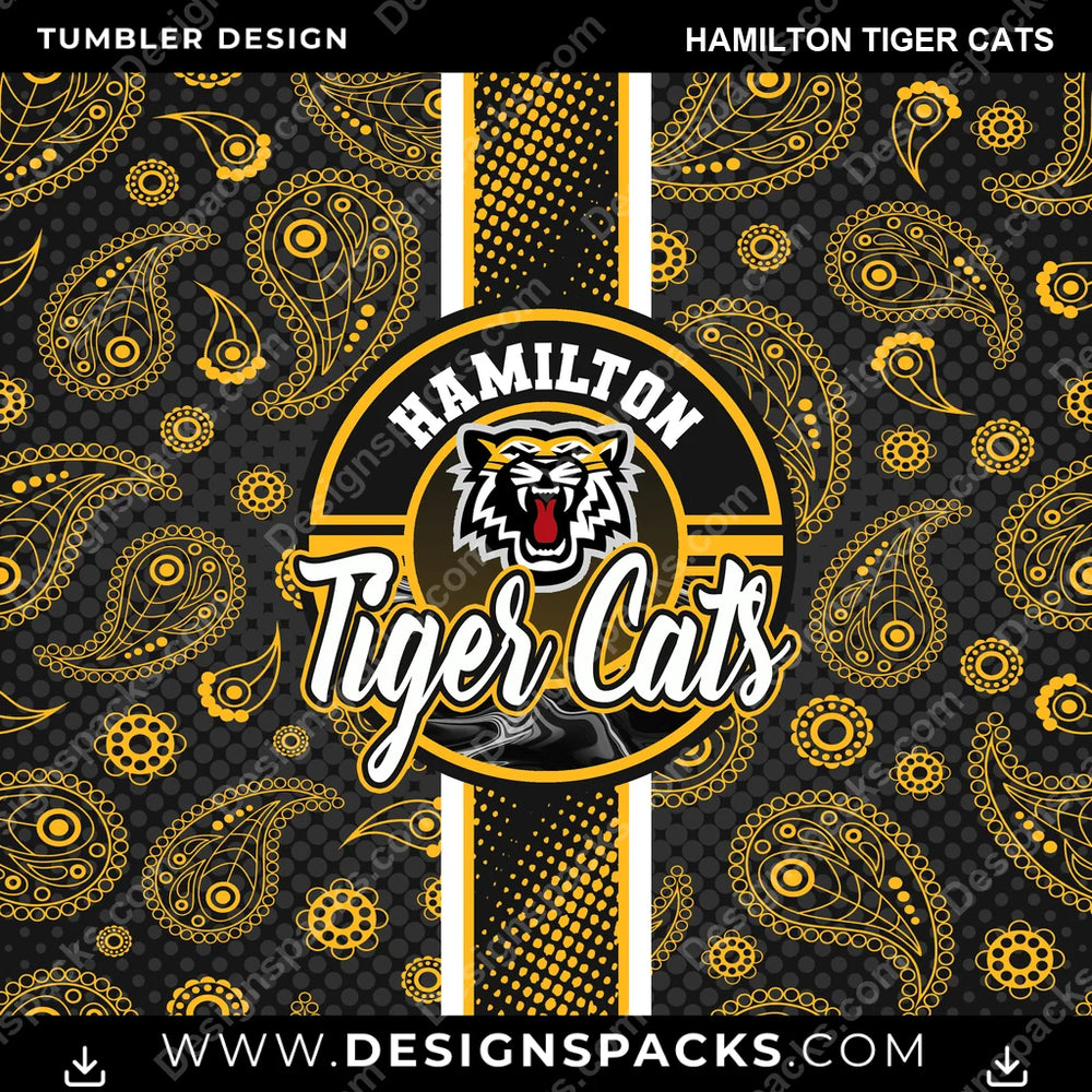 Canada Football Handkerchief Hamilton Tiger Cats CFL Canada Tumbler Digital Wrap Design Download