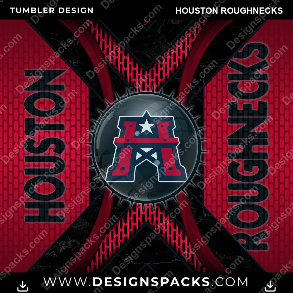 Canada Football Metal Grating Houston Roughnecks CFL Canada Tumbler Digital Wrap Design Download