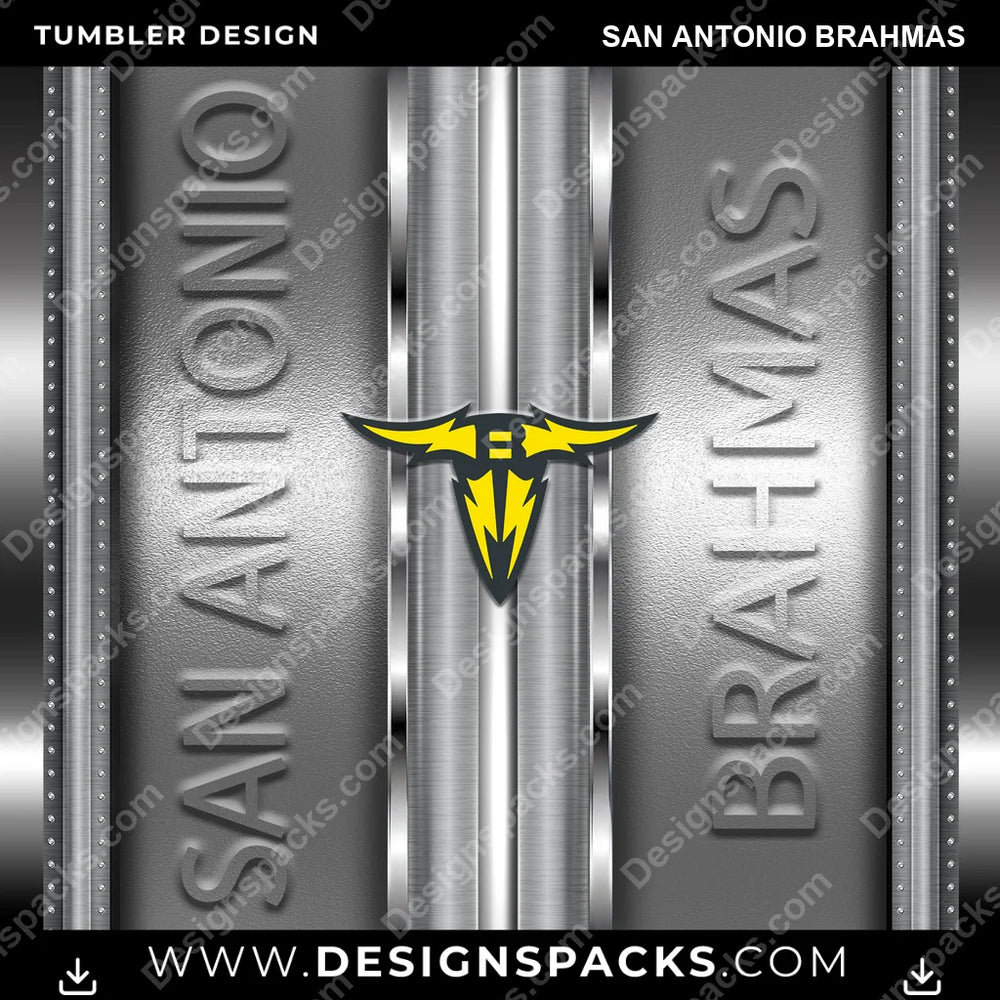 Canada Football Metallic San Antonio Brahmas CFL Canada Tumbler Digital Wrap Design Download