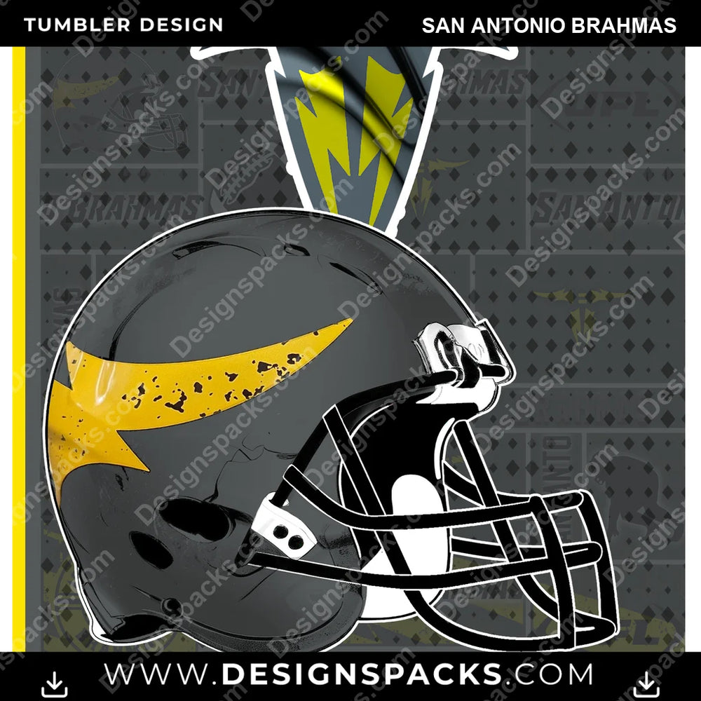 Canada Football Posters San Antonio Brahmas CFL Canada Tumbler Digital Wrap Design Download