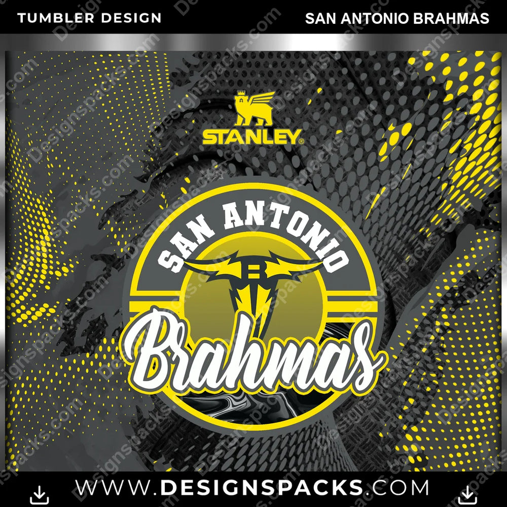 Canada Football Stanley San Antonio Brahmas CFL Canada Tumbler Digital Wrap Design Download