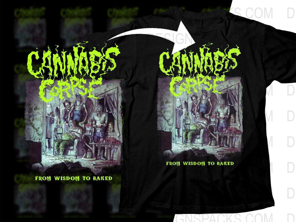 Cannabis Corpse From Wisdom To Baked Album Art Png Halftone Digital Download