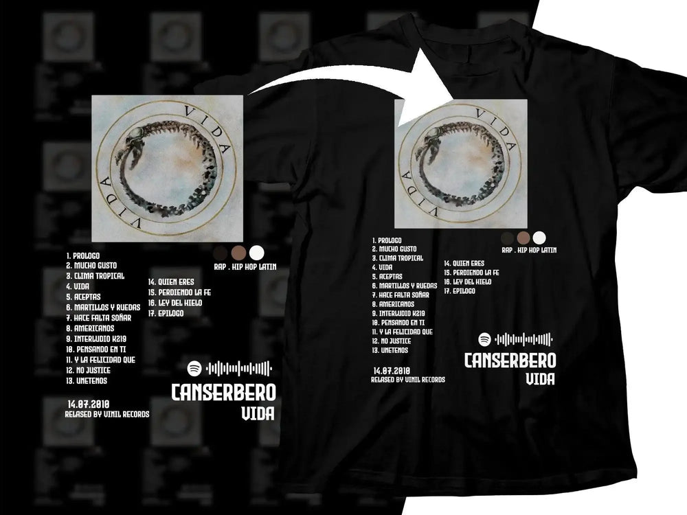 CANSERBERO Vida Emblem with Intricate Details Digital