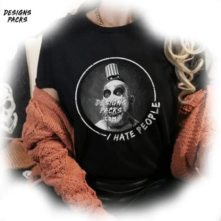 Captain Spaulding I Hate People House Of 1000 Corpses Png Design