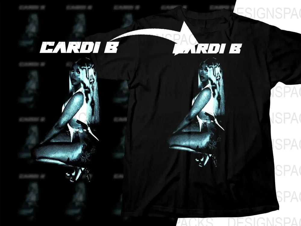 CARDI B Music Artist Streetwear Png Digital Download