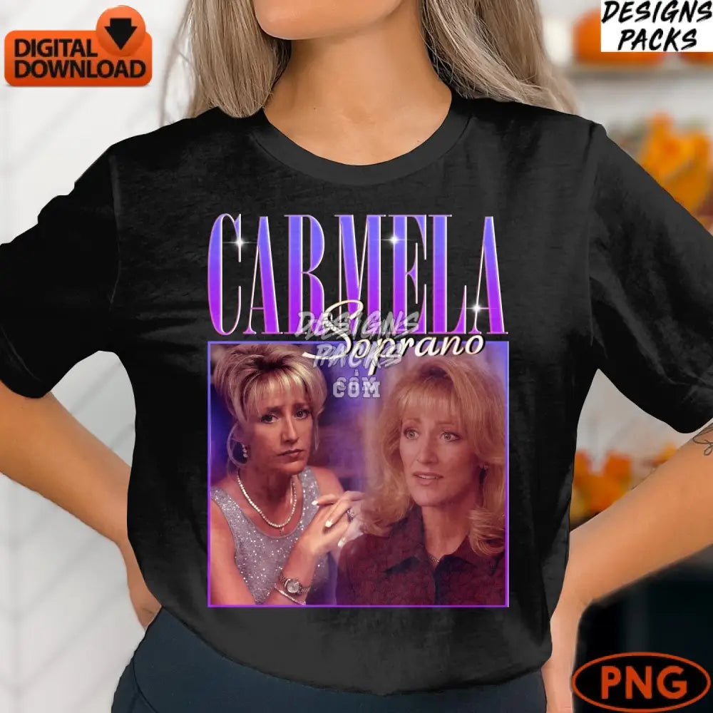 Carmela Soprano Digital Download Printable Tv Show Artwork Retro Character Art Pop Culture
