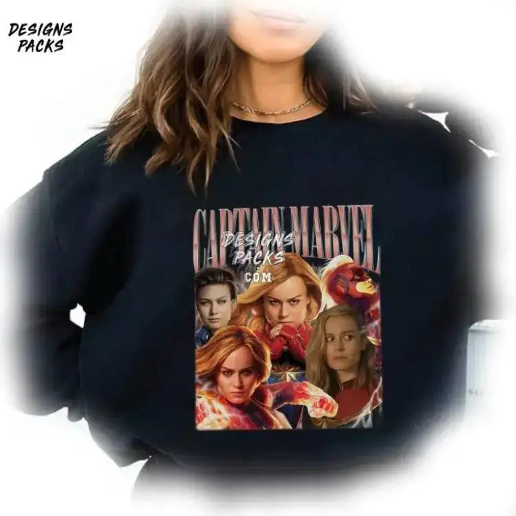 Carol Danvers Homage Superhero Captain Vintage Png Design
