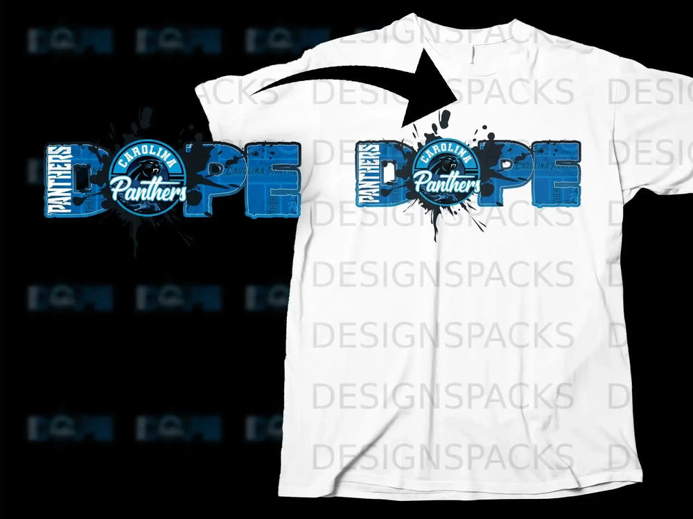Carolina Panthers Dope Graphic Tee Shirt Design