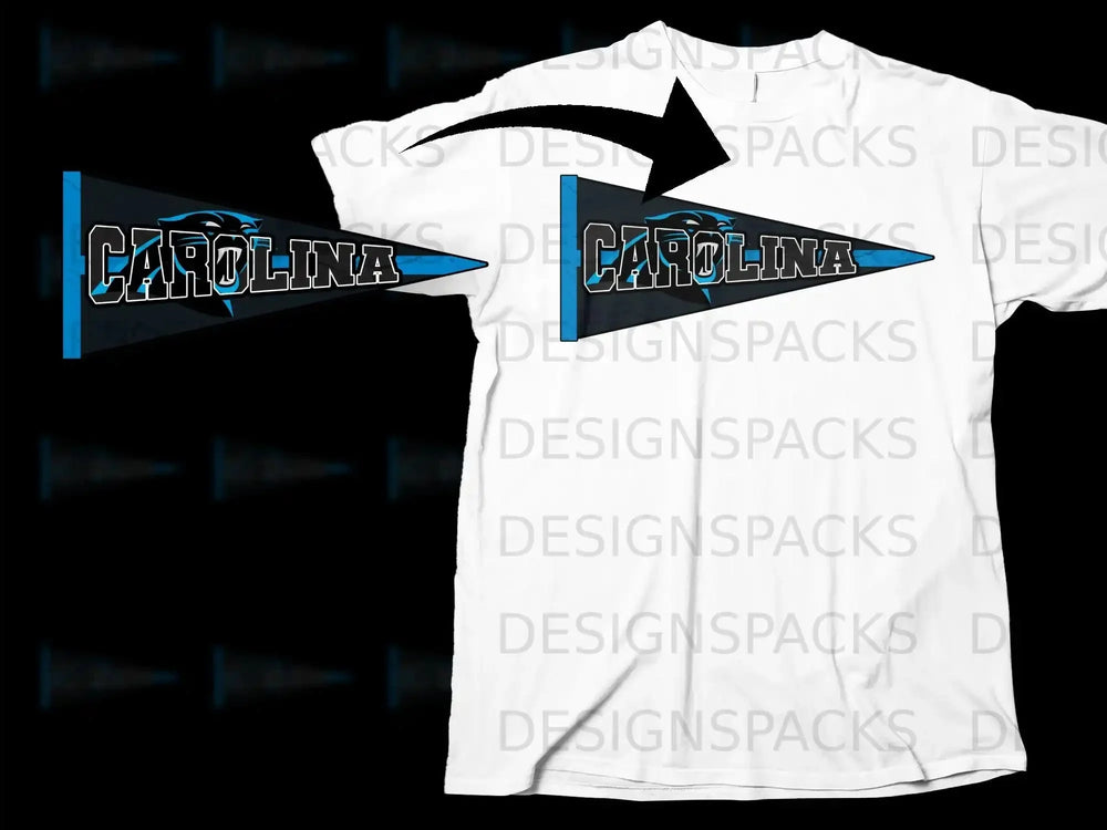 Carolina Panthers Themed Graphic T-Shirt