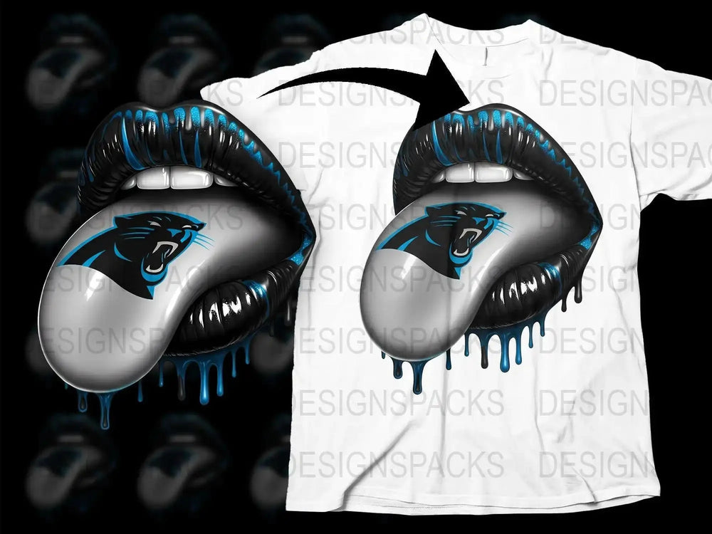 Unique Panther Lip Drip Design T-Shirt, Graphic Tees, Cool Streetwear, Urban Fashion Shirt