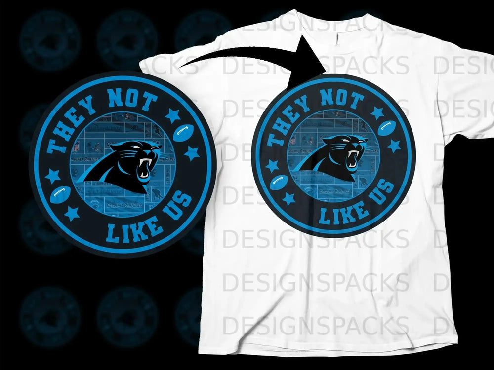 They Not Like Us Carolina Panthers Graphic T-Shirt