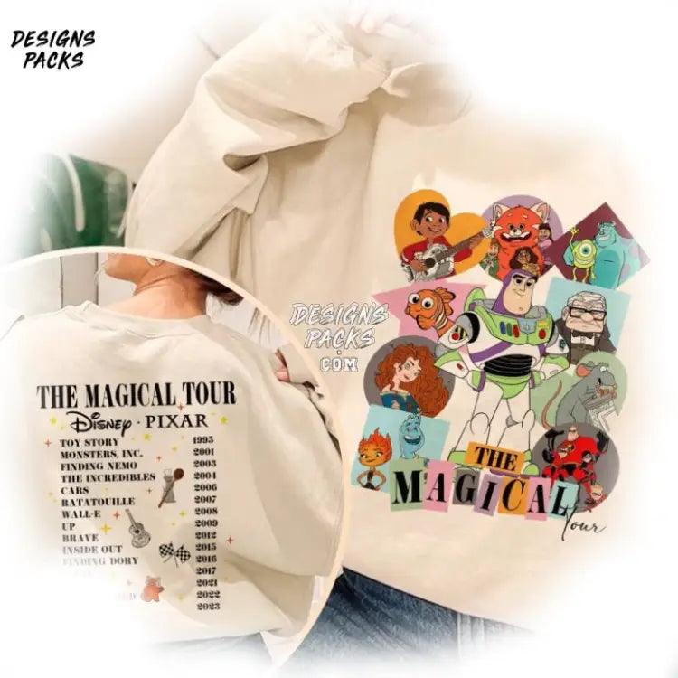 Cartoon Characters Concert Music Elemental Luca Finding Nemo Magical Tour Png Design