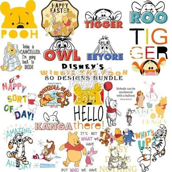 60 Cartoon Designs Bundle PNG
