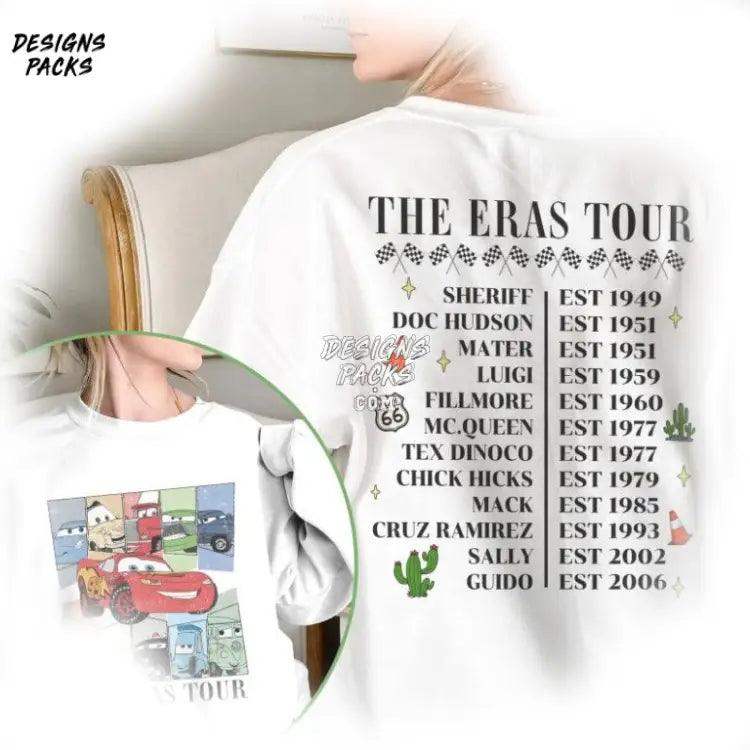 Cartoon Land Cars Characters Eras Tour Png Design
