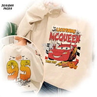 Cartoon Land Cars Family Trip Lightning Mcqueen Halloween Png Design
