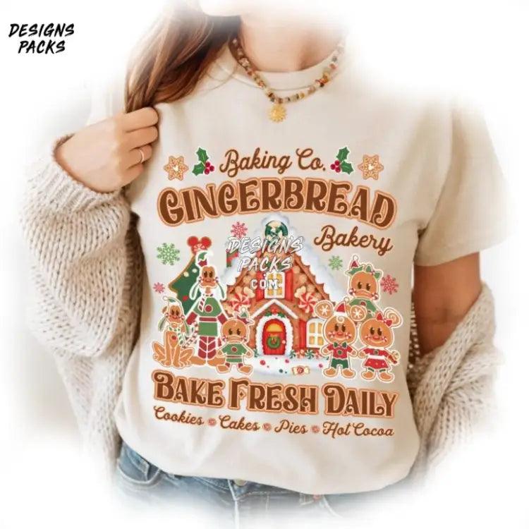 Cartoon Land Christmas Baking Co World Vintage Mickey And Friends Gingerbread Png Design