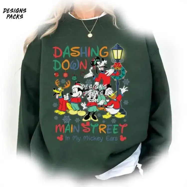 Cartoon Land Christmas Mickey’s Very Merry Party Mickey And Friends Main Street Png Design