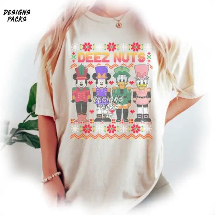 Cartoon Land Christmas Mickey’s Very Merry Xmas Mickey Nutcracker Ugly Christmas Png Design