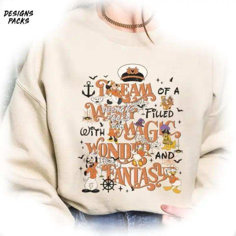 Cartoon Land Cruise Matching I Dream Of A Wish Filled With Magic Wonder And Fantasy Png Design
