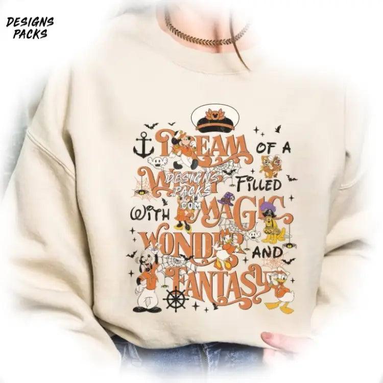 Cartoon Land Cruise Matching I Dream Of A Wish Filled With Magic Wonder And Fantasy Png Design