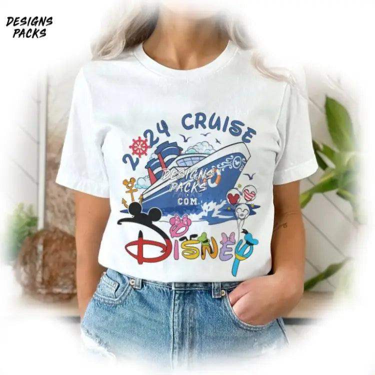 Cartoon Land Family Trip 2024 Day At Sea Mickey Minnie New Year Cruise Png Design