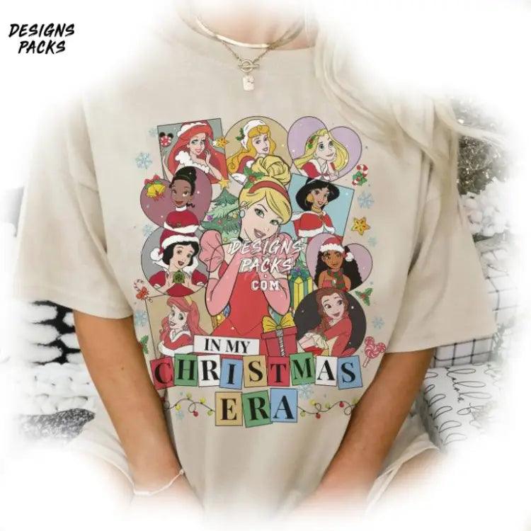 Cartoon Land Princess Christmas Characters Group Cinderella In My Era Png Design