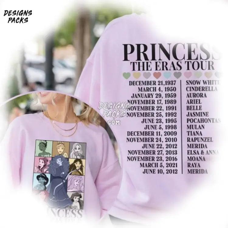 Cartoon Land Princess Tour Girl Trip Eras Png Design