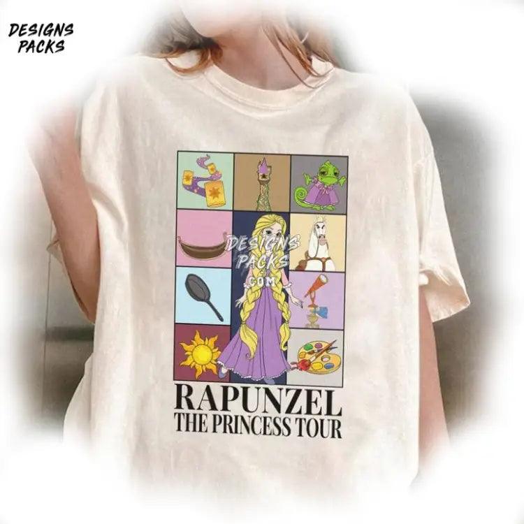 Cartoon Land Princess Trip Wdw Vintage Rapunzel The Tour Png Design