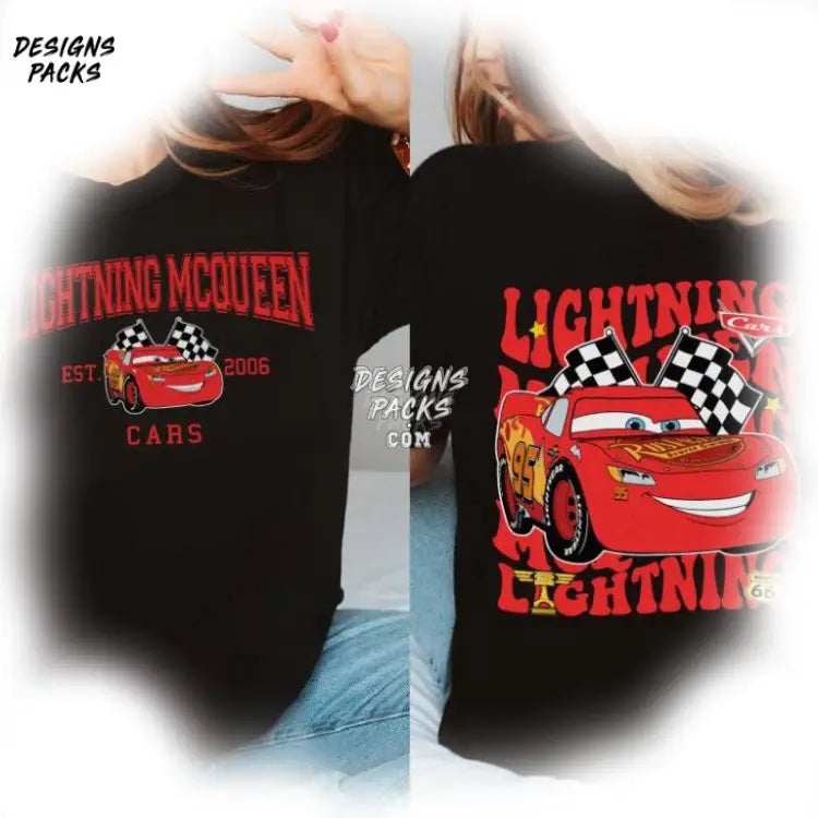 Cartoon Lightning Mcqueen Racing Cars Png Design