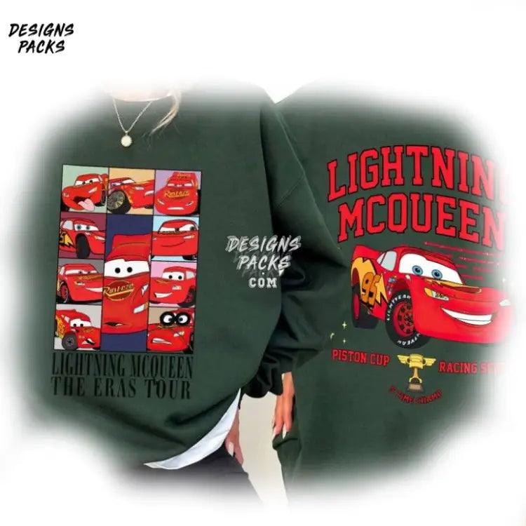 Cartoon Lightning Mcqueen Racing Cars Png Design