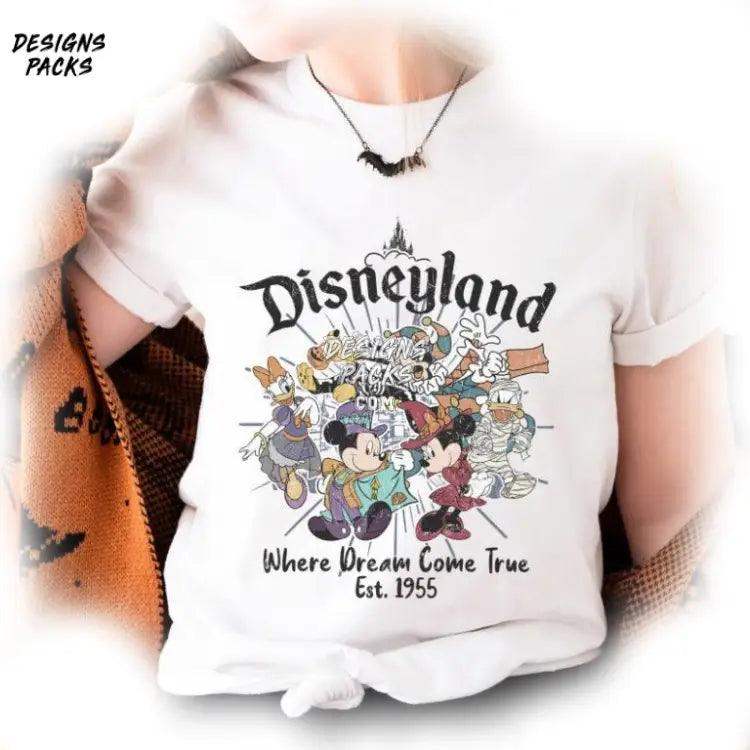 Cartoon Mickey And Friends Halloween Not So Scary Land Where Dream Come True Png Design