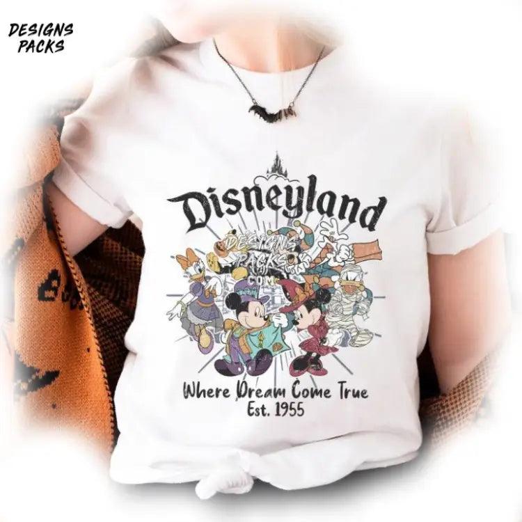Cartoon Mickey And Friends Halloween Not So Scary Land Where Dream Come True Png Design